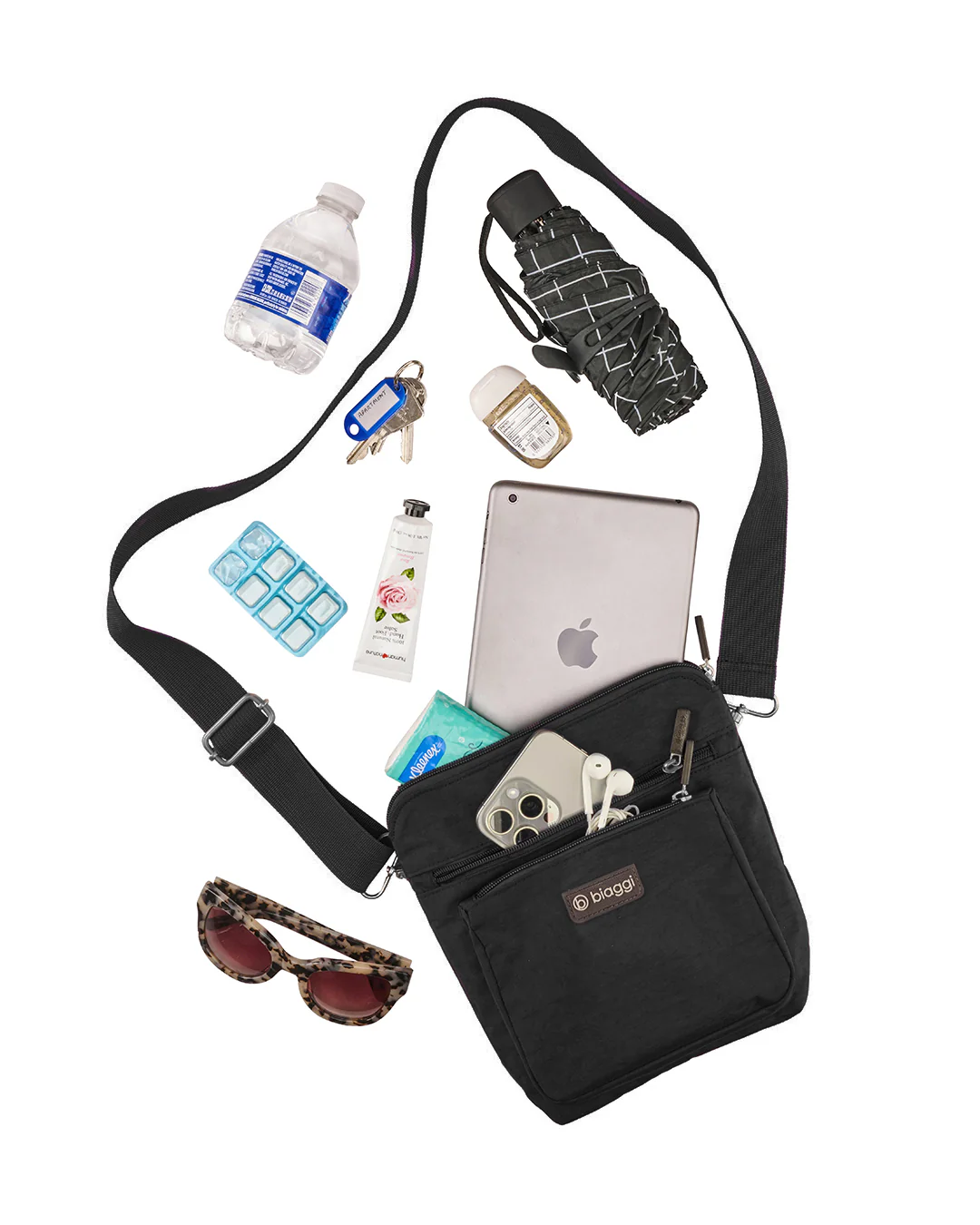 Convertible Crossbody + Zipsafe Travel Organizer - Image 12