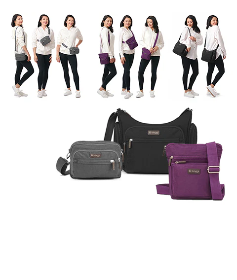 Convertible Crossbody + Zipsafe Travel Organizer - Image 29